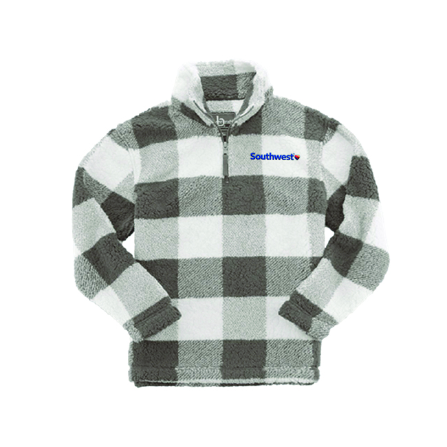 Unisex Sherpa Fleece Quarter Zip