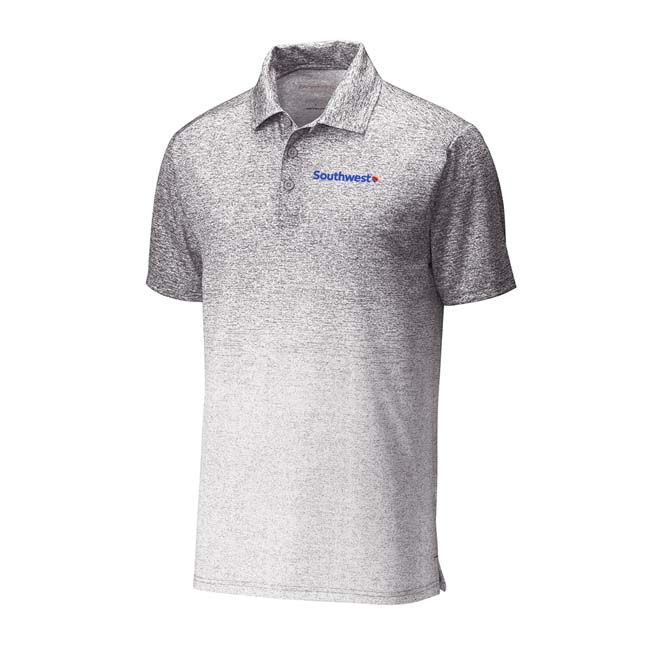 Athletic Grey Ombre Sport Polo