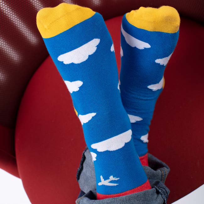 Blue Cloud Socks