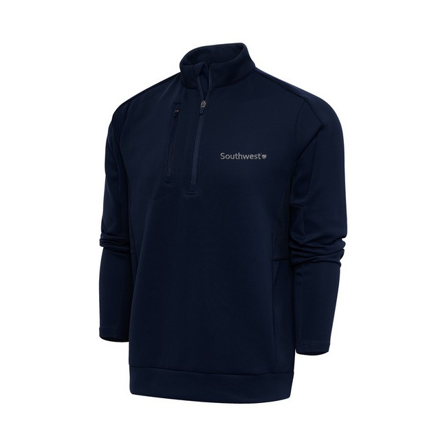 Navy Quarter-Zip Jacket