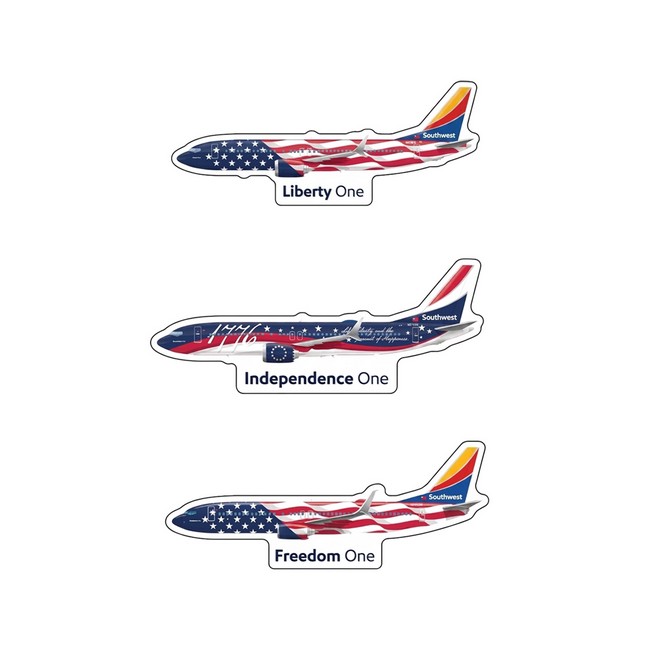 USA Livery Sticker - Pack of 3