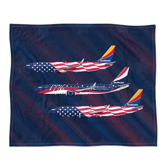 USA Livery Tahoe Microfleece Throw