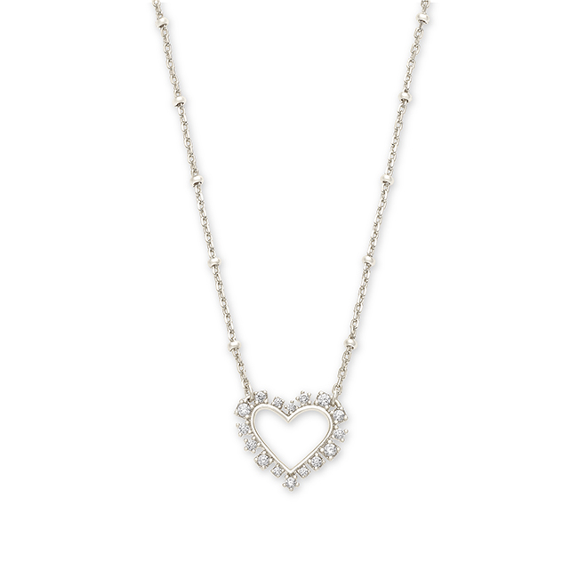 Ari Heart Crystal Pendant Necklace