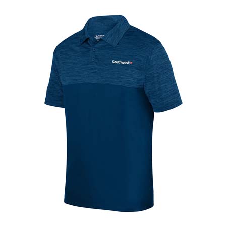 Navy Heathered Polo
