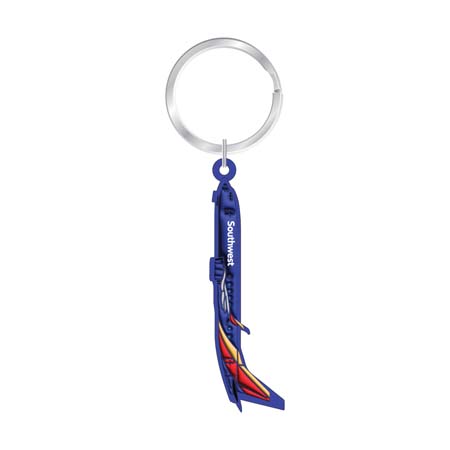 Plane Rubber Keychain