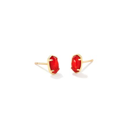 Red Illusion Emilie Stud Earrings