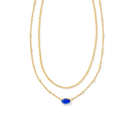 Cobalt Emilie Multi Strand Necklace