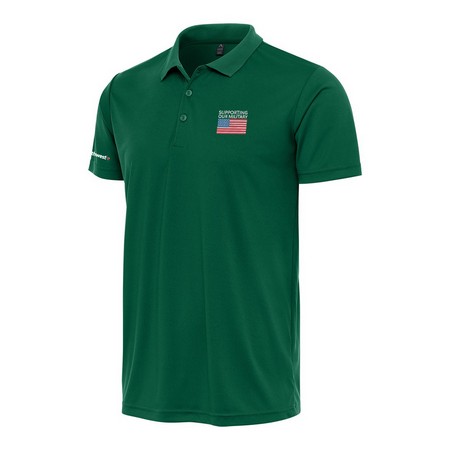 Green Military Polo