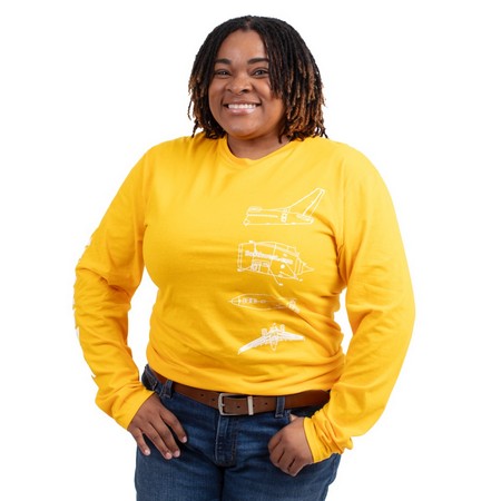 Unisex Line Drawing Long Sleeve Shirt